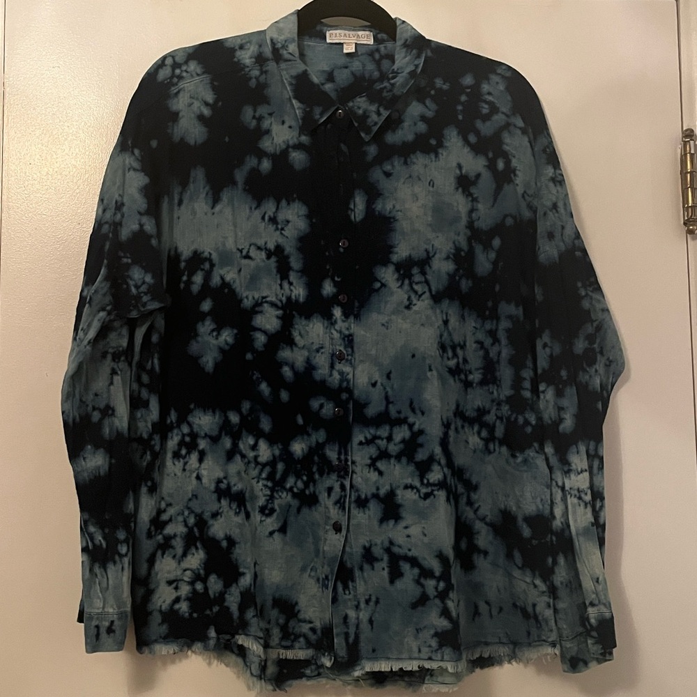 PJ Salvage long sleeve button up top